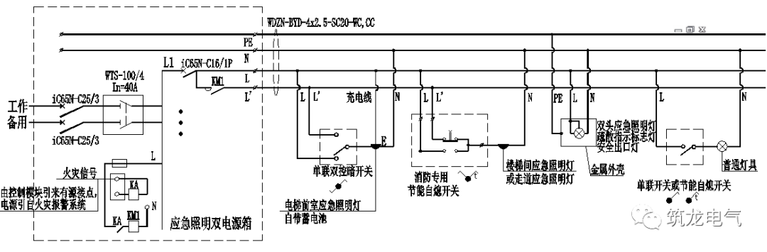 教你畫應急照明配電箱系統圖!